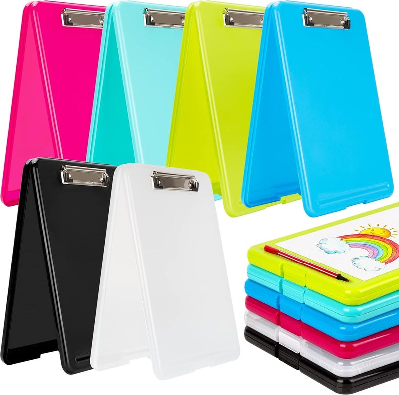 IKAYAS Heavy Duty 9.5 x 13.8 Inch Translucent Metal Storage Clipboard with Paperboard for Classroom, Office, School, Hospital - Image 1